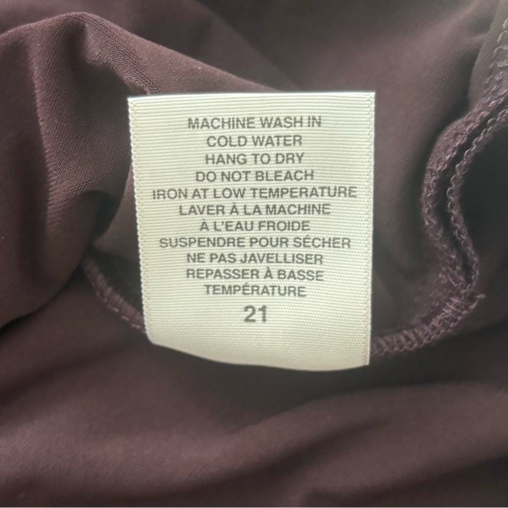 Sympli Tunic Asymmetrical V Neck Lagenlook Blouse Top Size 12 Plum/Purple - Picture 9 of 14